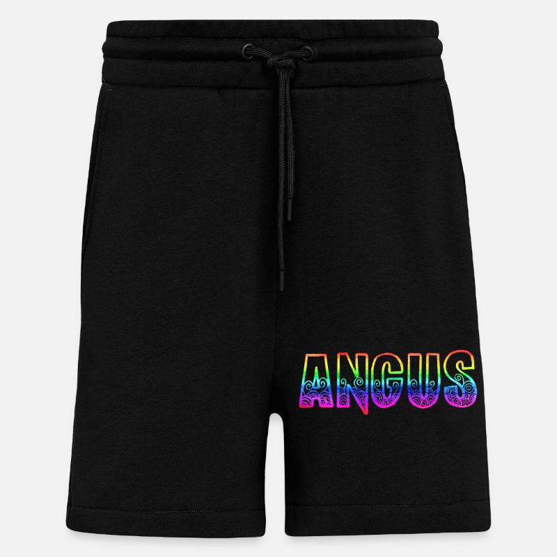 angus rs regenbogen - Shorts - made by SPREAD - SOLID BLACK