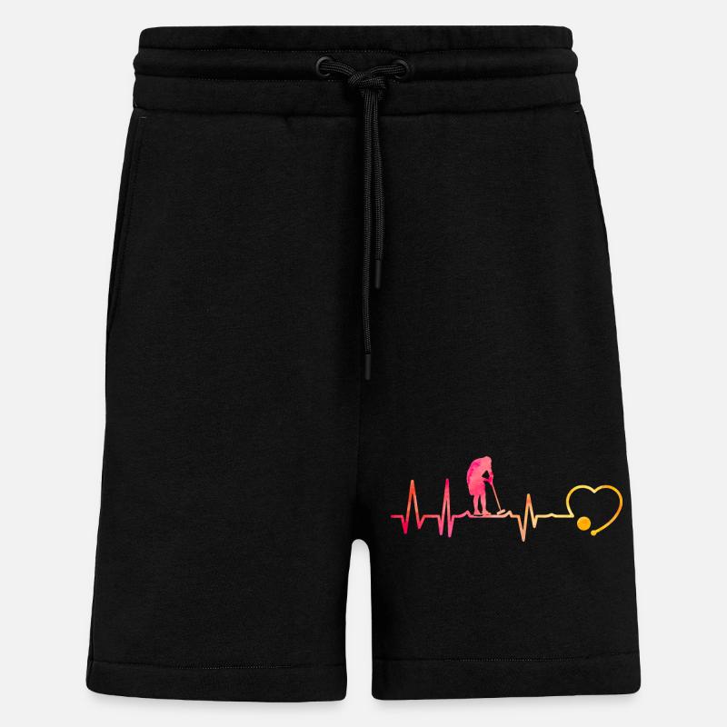 Krocket Herzschlag - Shorts - made by SPREAD - SOLID BLACK