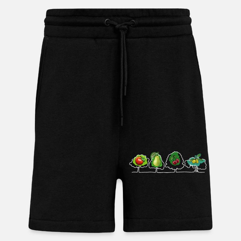 Obst und Früchte - Shorts - made by SPREAD - SOLID BLACK