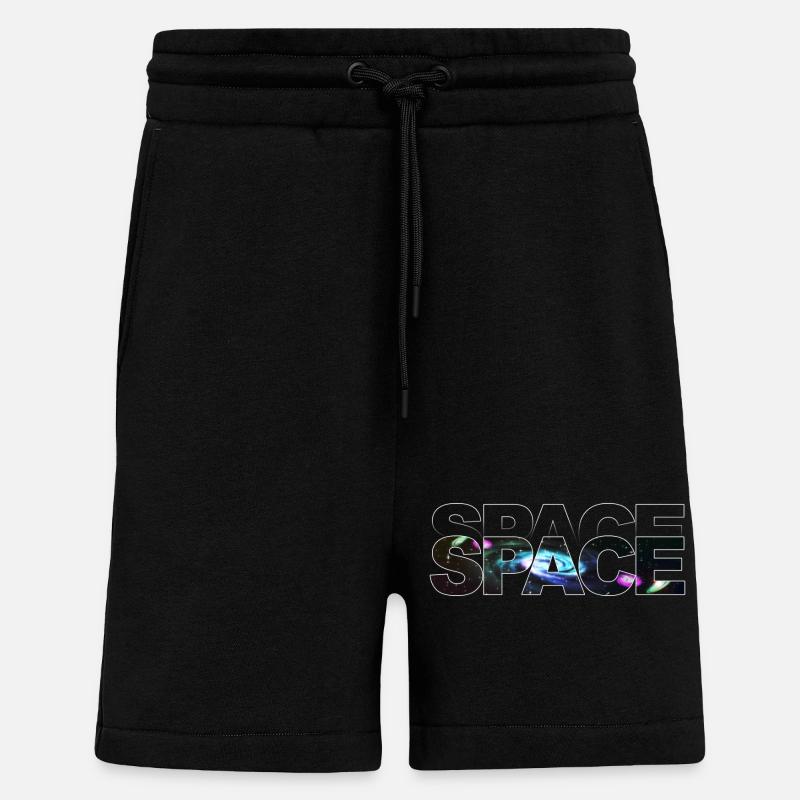 Contour de l’espace - Short bio décontracté fabriqué en UE - SOLID BLACK