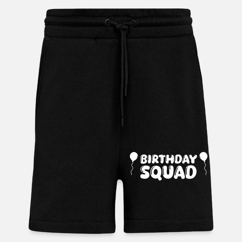 Équipe d’anniversaire 1 - Short bio décontracté fabriqué en UE - SOLID BLACK