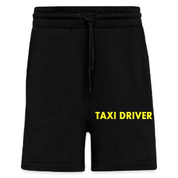 Chauffeur de taxi - Short bio décontracté fabriqué en UE - SOLID BLACK - Devant