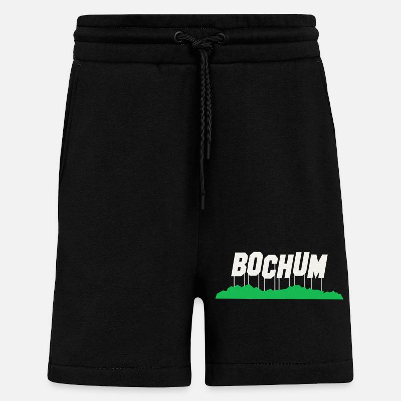 Bochum Germany Gift Idea - Shorts - made by SPREAD - SOLID BLACK