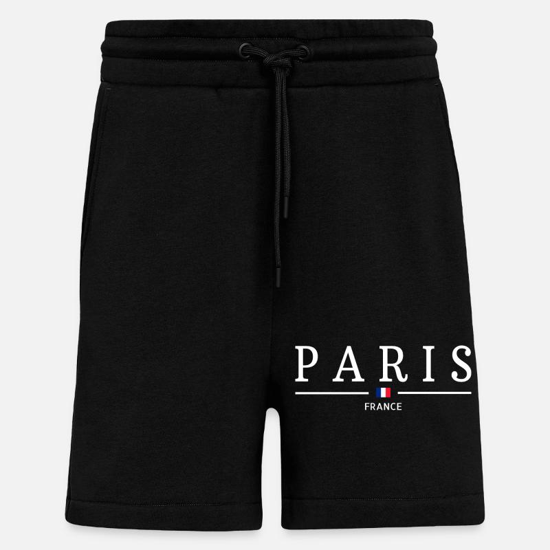 PARIS - Short bio décontracté fabriqué en UE - SOLID BLACK