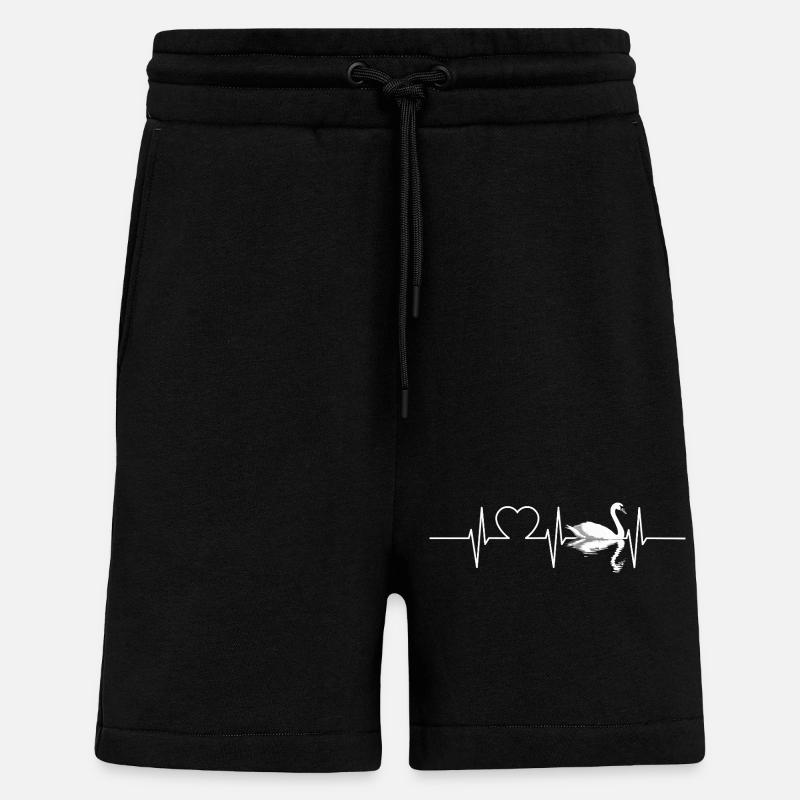Swans Swan - Shorts - made by SPREAD - SOLID BLACK