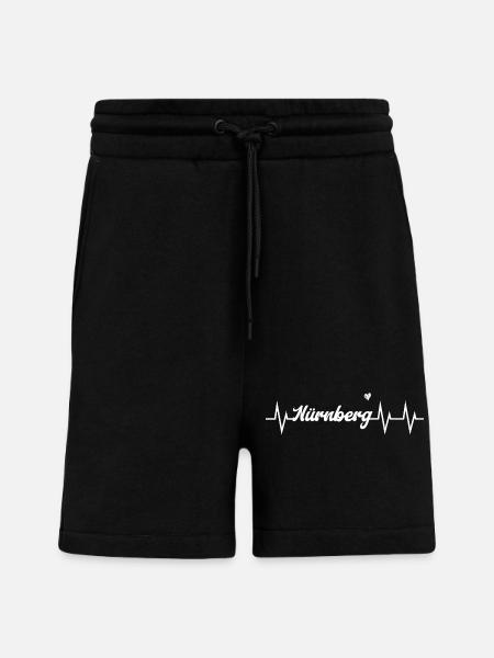 Heartbeat Nürnberg - Shorts - made by SPREAD - SOLID BLACK