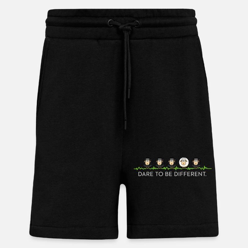 Be Different – Schwarzes Schaf - Shorts - made by SPREAD - SOLID BLACK