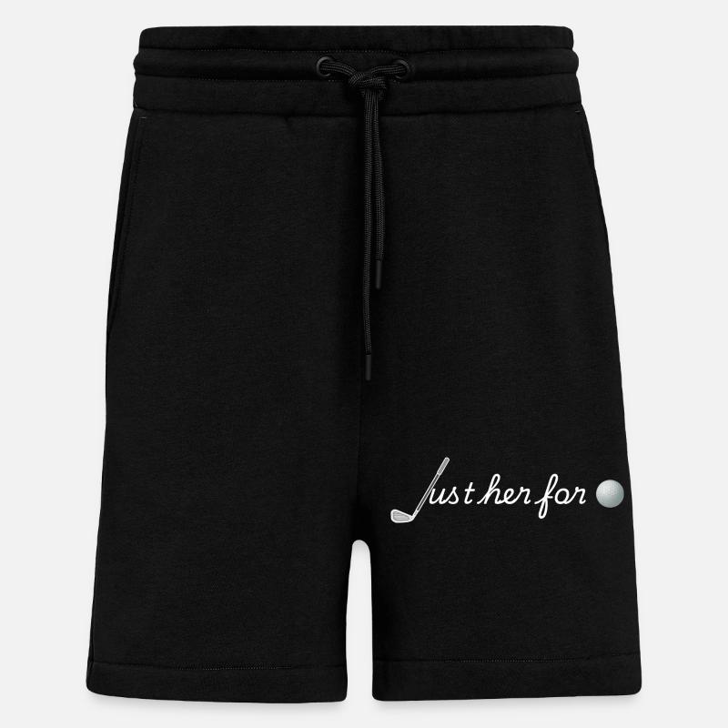 Just Her for Golf - Shorts - made by SPREAD - SOLID BLACK