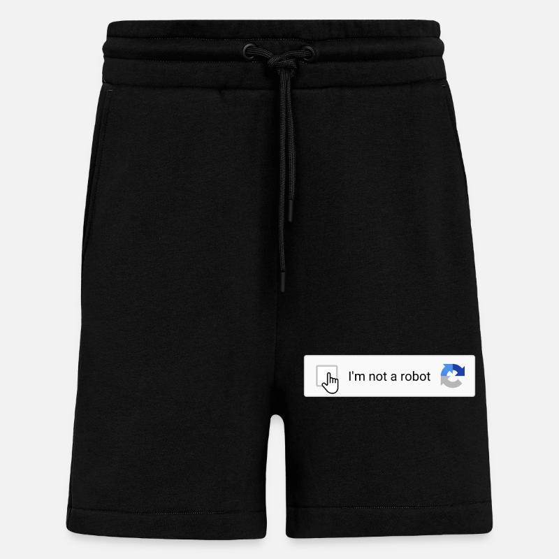 I'm not a robot - Shorts - made by SPREAD - SOLID BLACK