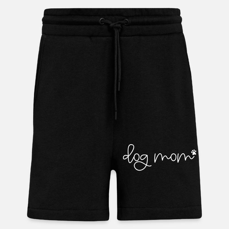 Dog Mom - Shorts - made by SPREAD - SOLID BLACK