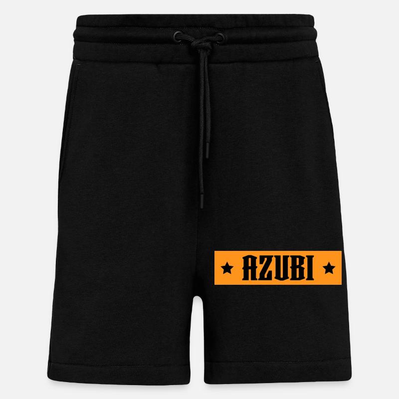 AZUBI orange tshirt - Shorts - made by SPREAD - SOLID BLACK