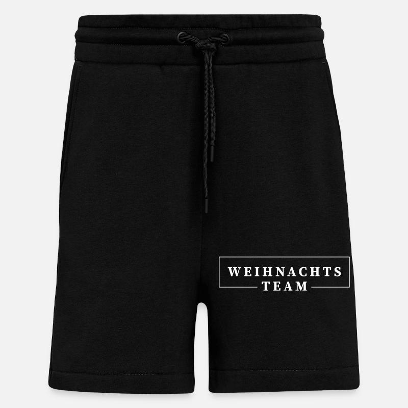 L’équipe de Noël - Short bio décontracté fabriqué en UE - SOLID BLACK