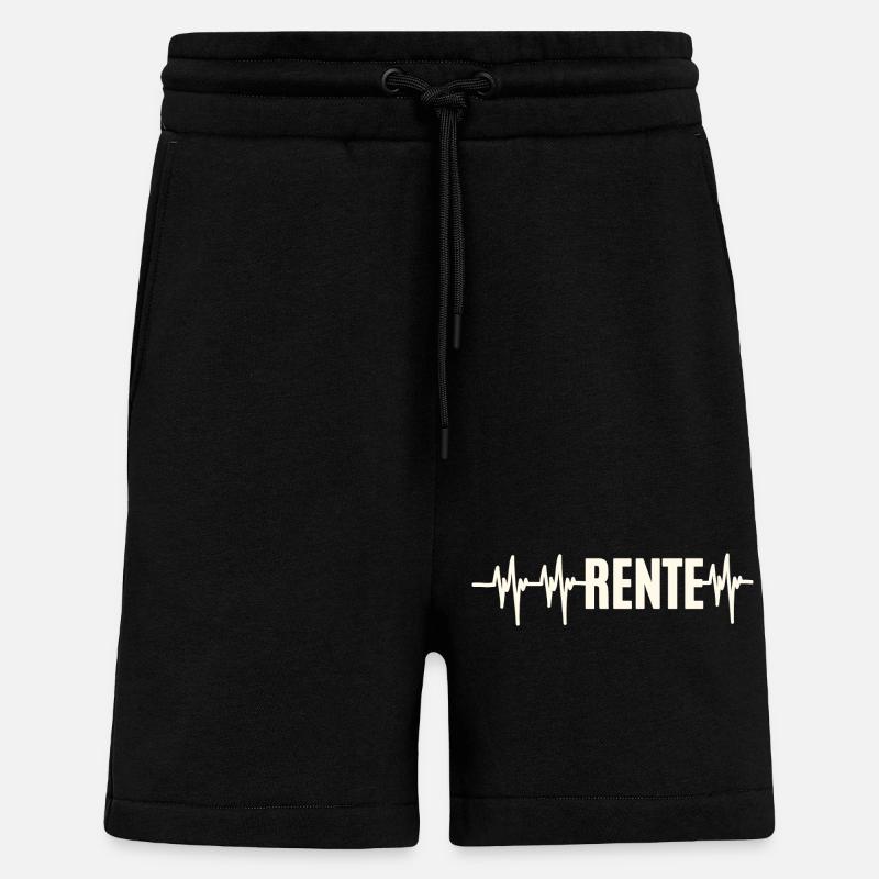Heartbeat Rente - Shorts - made by SPREAD - SOLID BLACK