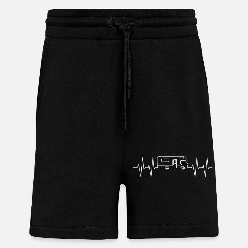 Camping Wohnmobil - Shorts - made by SPREAD - SOLID BLACK