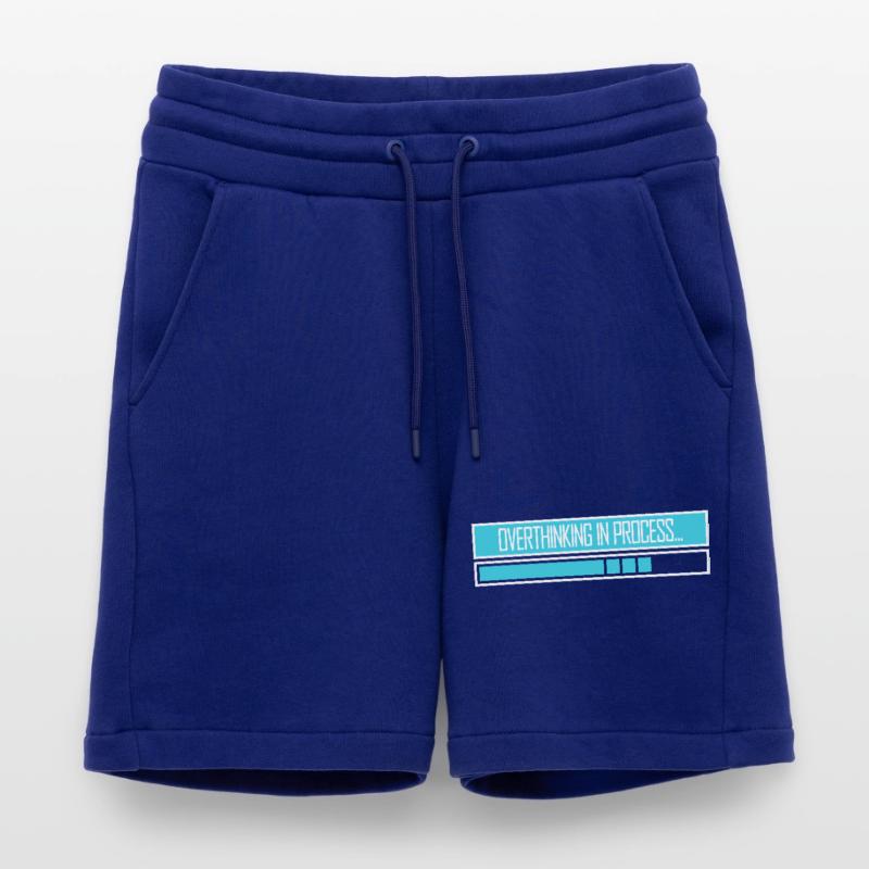 Overthinking In Process Funny Brooding Saying Logo Shorts - made by SPREAD