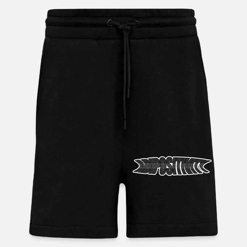 Adipositivity Grau - Shorts - made by SPREAD - SOLID BLACK