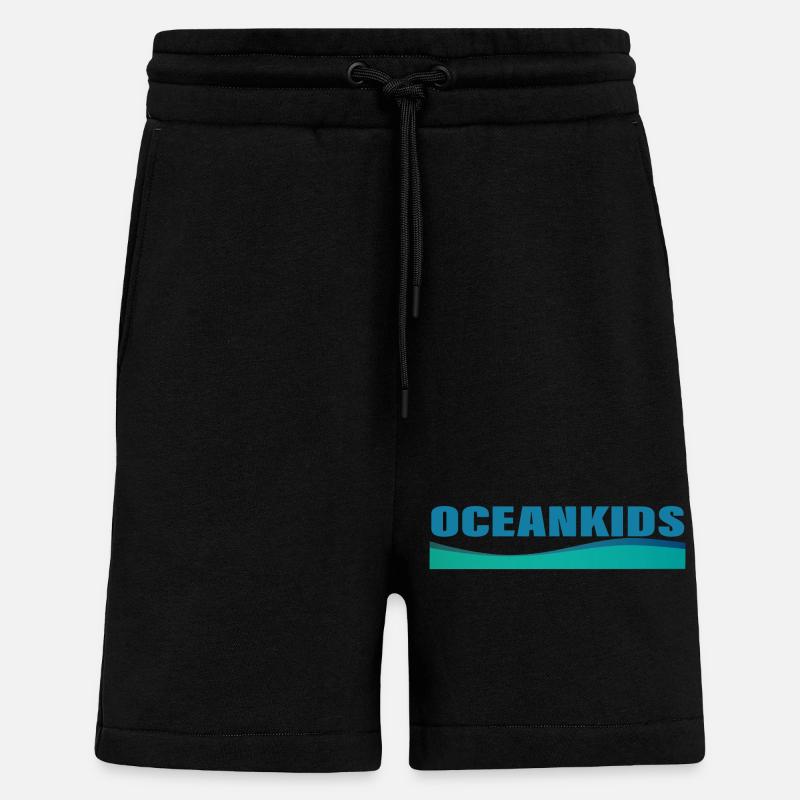 OCEANKIDS - Short bio décontracté fabriqué en UE - SOLID BLACK