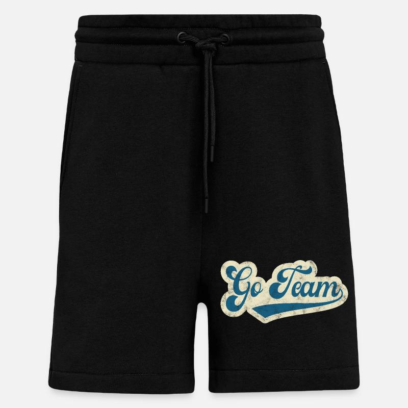 Aller à l’équipe - Short bio décontracté fabriqué en UE - SOLID BLACK
