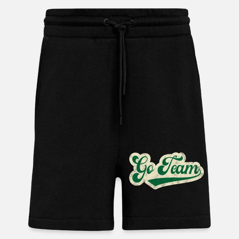 Aller à l’équipe - Short bio décontracté fabriqué en UE - SOLID BLACK
