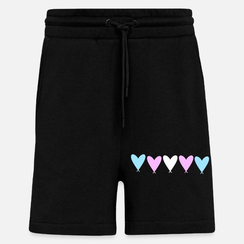 TransHearts - Shorts - made by SPREAD - SOLID BLACK