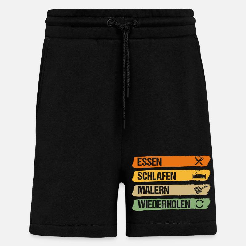 Master Painter Journeyman Painter - Shorts - made by SPREAD - SOLID BLACK