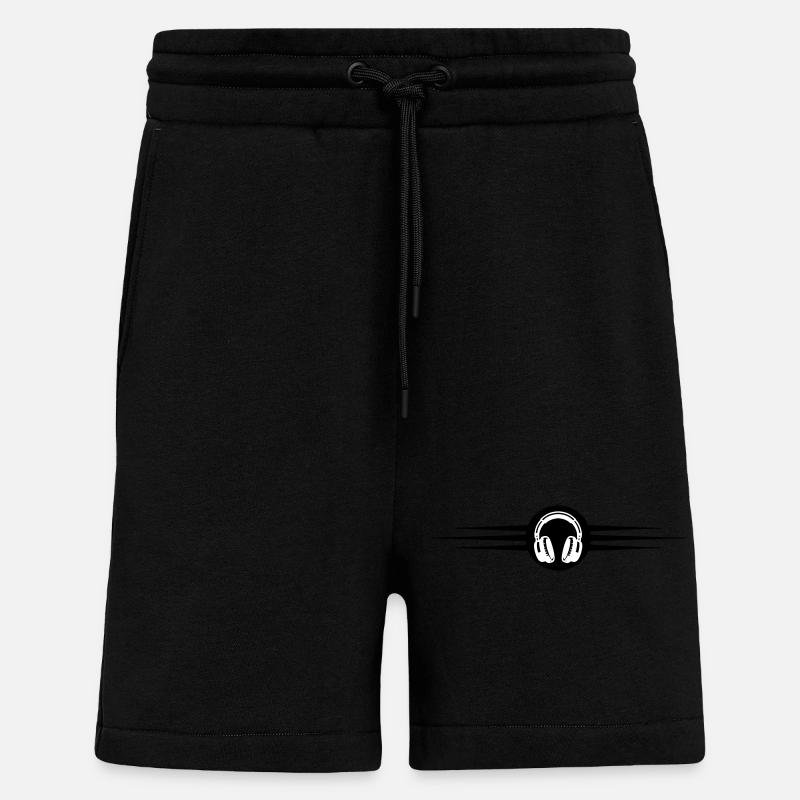 Kopfhörer Musik Symbol - Shorts - made by SPREAD - SOLID BLACK
