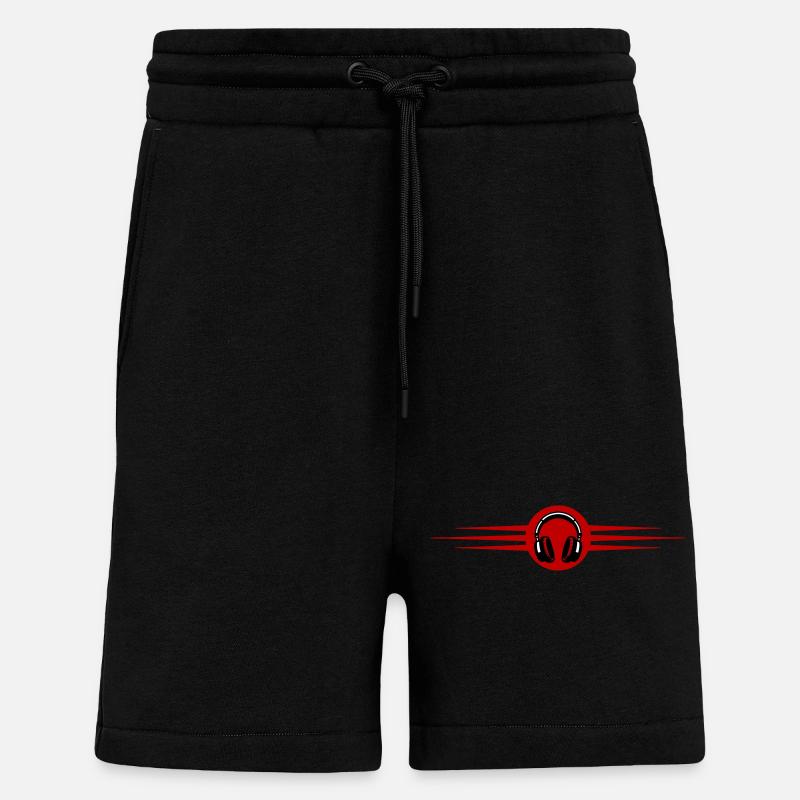 Kopfhörer Musik - Shorts - made by SPREAD - SOLID BLACK