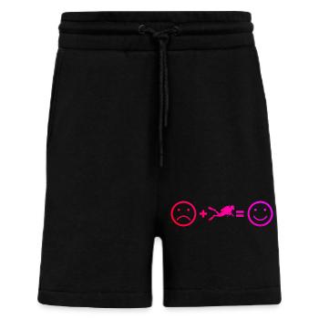 Geschenkidee für eine Taucherin mit Gerätetauchen - Shorts - made by SPREAD - SOLID BLACK - Vorne