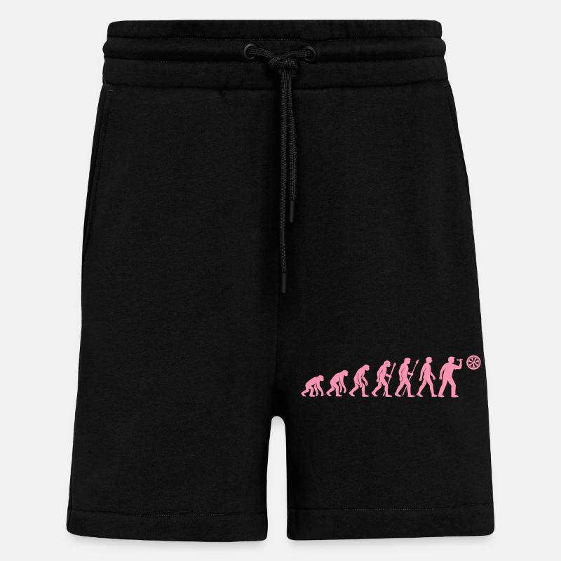 Evolution der Snackzeit - Shorts - made by SPREAD - SOLID BLACK
