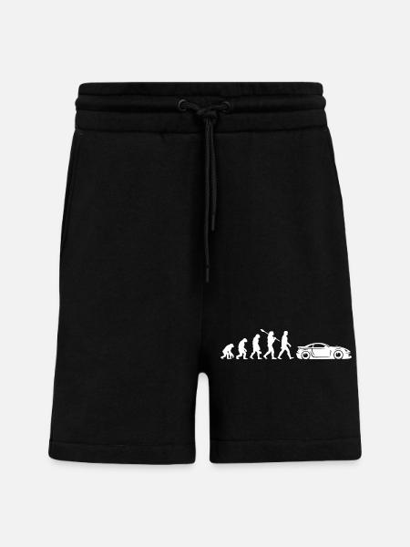 Evolution Sports Car - Shorts - made by SPREAD - SOLID BLACK