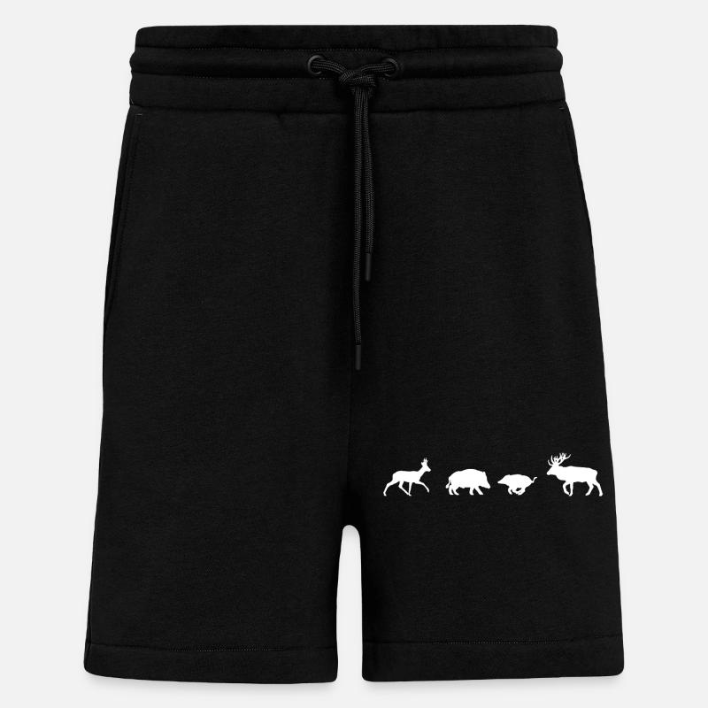 Große Waldbewohner - Shorts - made by SPREAD - SOLID BLACK