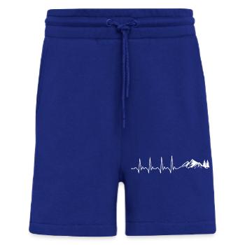 Battements de cœur et pins - Short bio décontracté fabriqué en UE - Iconic Blue - Devant