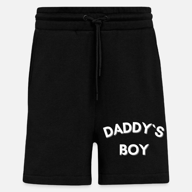Le garçon de papa - Short bio décontracté fabriqué en UE - SOLID BLACK