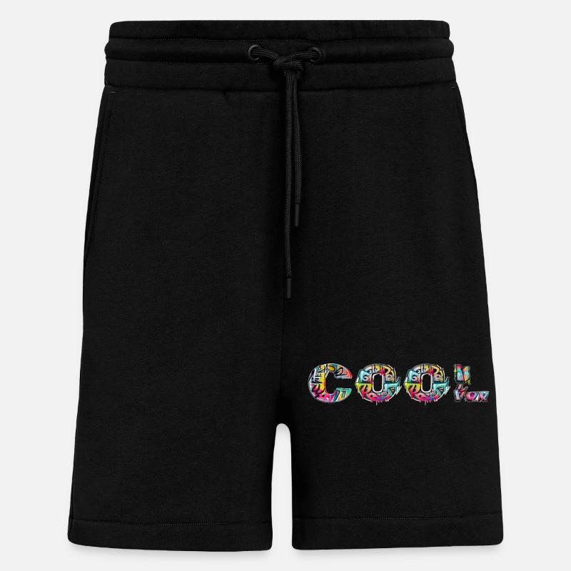Cool Graffiti - Short bio décontracté fabriqué en UE - SOLID BLACK