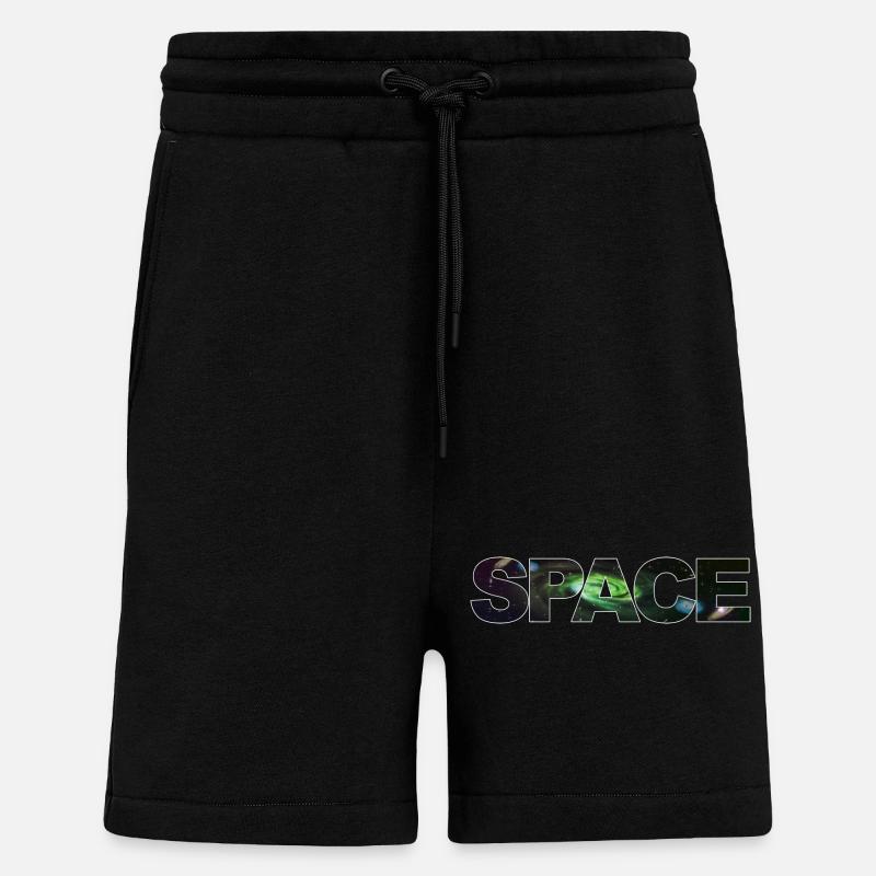 Space #2 - Shorts - made by SPREAD - SOLID BLACK