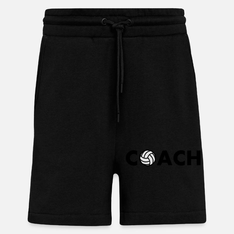 volleyball coach - Shorts - made by SPREAD - SOLID BLACK