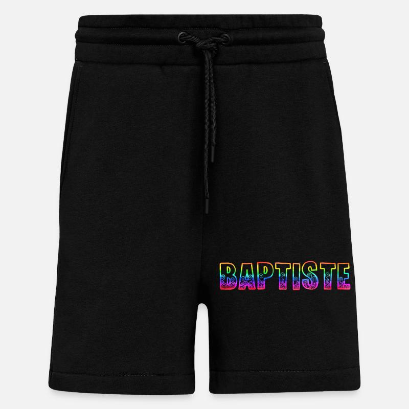 baptiste rs regenbogen - Shorts - made by SPREAD - SOLID BLACK