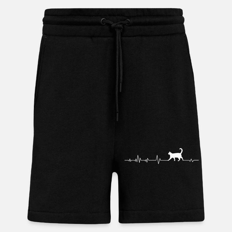 Chats Chats - Short bio décontracté fabriqué en UE - SOLID BLACK