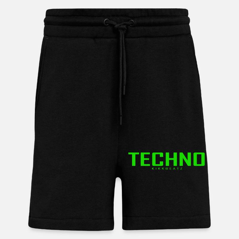 TECHNO - Shorts - made by SPREAD - SOLID BLACK