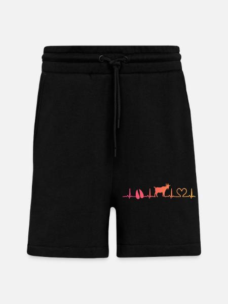 Sunset Goat Goat Goat Breeding - Shorts - made by SPREAD - SOLID BLACK