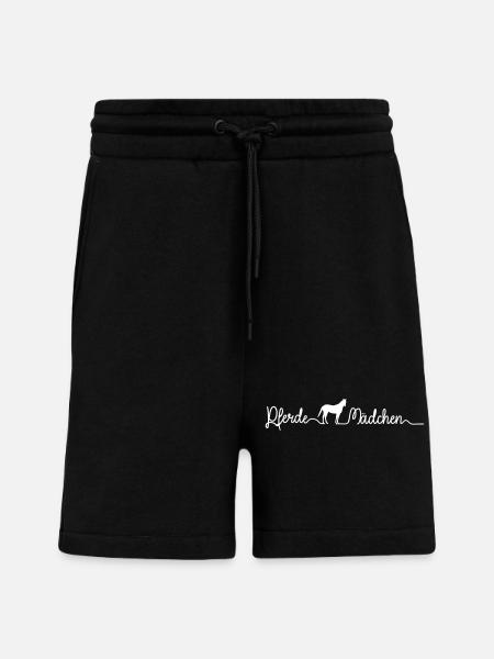 Pferdemädchen Pferde reiten - Shorts - made by SPREAD - SOLID BLACK