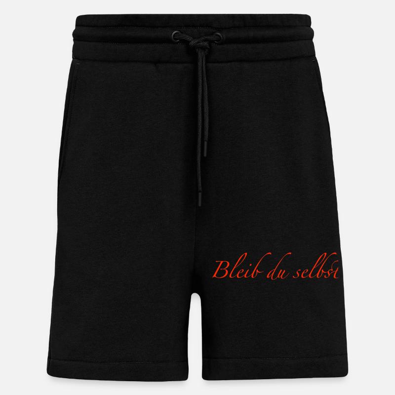 Restez vous-même - Short bio décontracté fabriqué en UE - SOLID BLACK