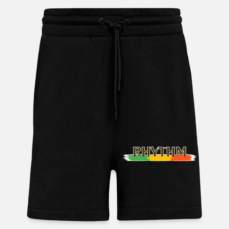 Reggae-Rhythmus - Shorts - made by SPREAD - SOLID BLACK