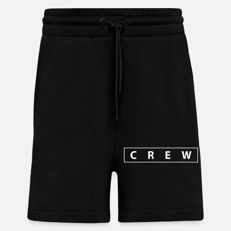 crew - Shorts - made by SPREAD - SOLID BLACK