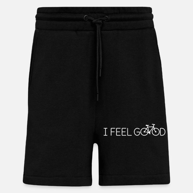 Bicyclette - Short bio décontracté fabriqué en UE - SOLID BLACK