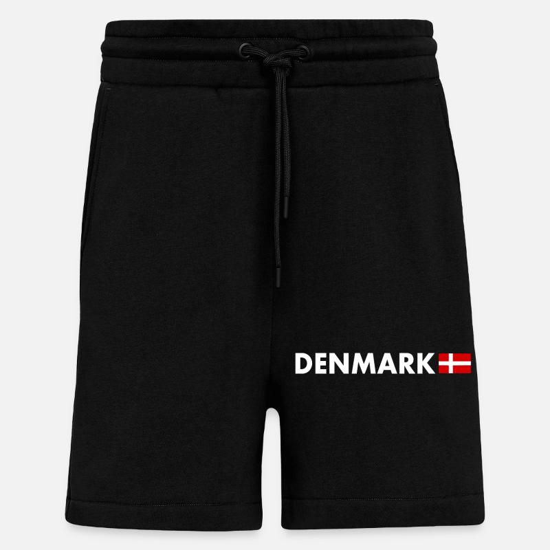 Danemark - Short bio décontracté fabriqué en UE - SOLID BLACK