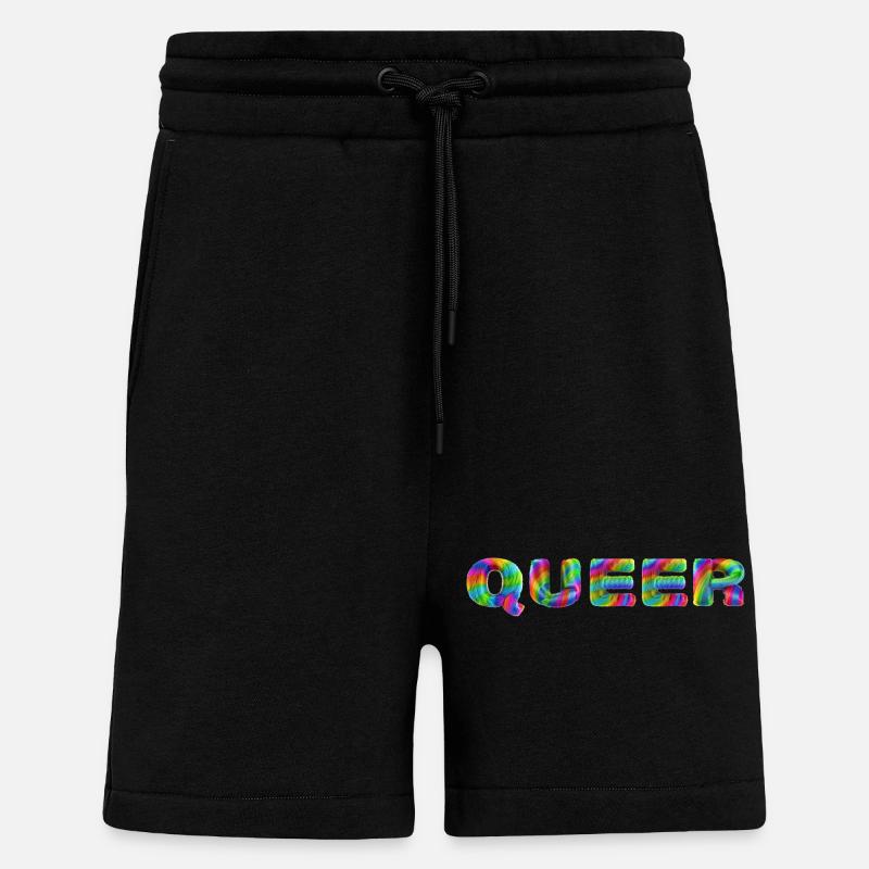 Queer - Short bio décontracté fabriqué en UE - SOLID BLACK