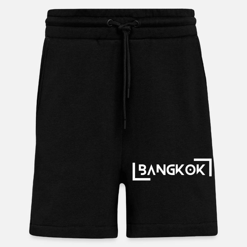 Bangkok - Short bio décontracté fabriqué en UE - SOLID BLACK