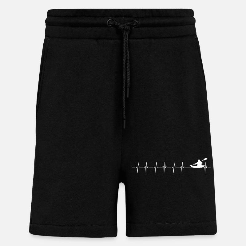 Kayak Pulse sur la rivière Graphique - Short bio décontracté fabriqué en UE - SOLID BLACK