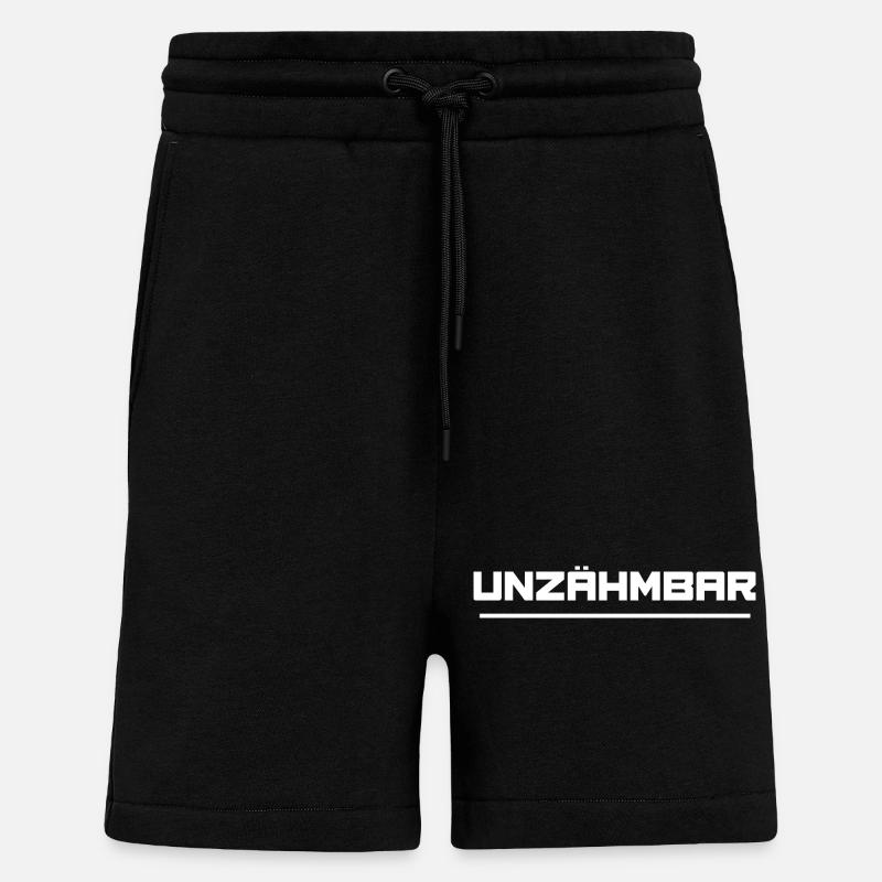 Indomptable - Short bio décontracté fabriqué en UE - SOLID BLACK